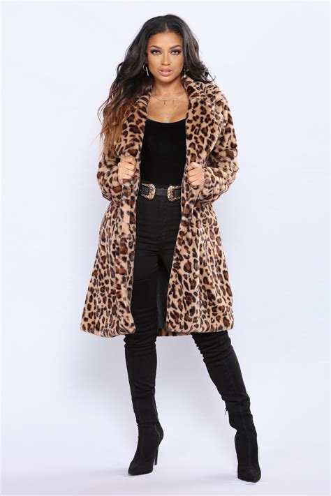 fashion nova leopard coat